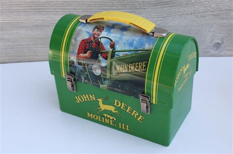 john deere metal lunch box|john deere tin lunch box.